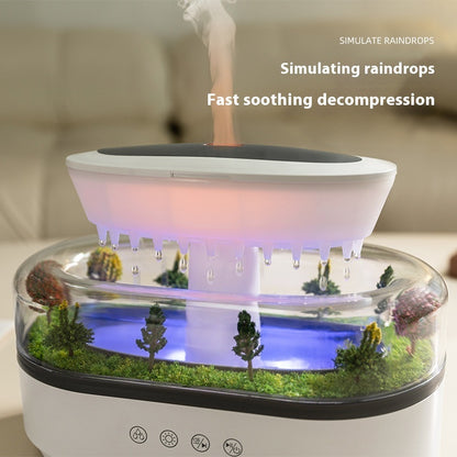 ZeraDrop Raindrop Humidifier – Aroma Diffuser & Night Light