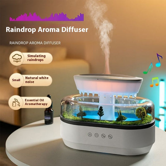 ZeraDrop Raindrop Humidifier – Aroma Diffuser & Night Light